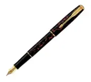 Parker Sonnet Fountain Pen Firedance 18Kt Gold Broad Pt New In Box France Made