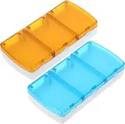 SHERCHPRY Pcs Travel Purse Organizer Medicine Organizer Container Multi-grid Storage Wear-resistant Portable Medicine Case