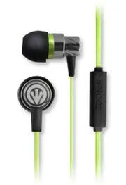 iFrogz Transport EarBuds for iPhone Android+In-Line Mic+Big Bass EP-TP-MIC-GRN
