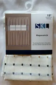 Saturday Knight Ltd. Hopscotch Valance 58"x13" Neutral
