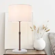 Placin Table Lamp Bronze Iron White Marble - PLACIN TL-BZIV
