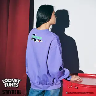 STAYREAL｜LOONEY TUNES 崔弟躲貓貓寬版厚棉T