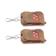 2Pcs Universal Cloning Remote Control Key Fob for Car Garage Door Gate 433.92mhz