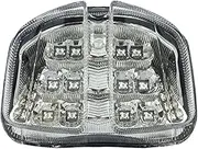 KIXURO for GSXR600 GSXR750 GSX-R 600 750 2006 2007 Chrome Rear Tail Light Brake Turn Signals Integrated Light Light Motorcycle Turn Signal Light(Black Clear 2)