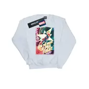 Marvel Boys Captain Marvel Alpha Flight Sweatshirt (White) - BI28762