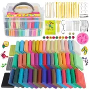 Polymer Clay Sets,50 Colors Modeling Clay for Kids,Oven Bake Clay DIY MODL Cl...