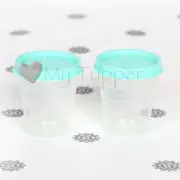 NEW Tupperware Midgets set of 2 Pastel Mint 68ml Handy Containers