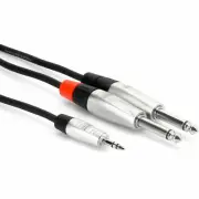 Hosa - HMP-010Y - 3.5mm 1/8" TRS to Dual 1/4" TS Stereo Breakout - 10ft.