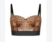 City Chic Bustier Corset Top Leopard 14c/d