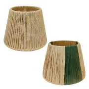 Versatile pastoral woven lampshade, bohemian design, table light cover, for tea