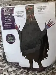 Scary Halloween Costume Illusion Ghoul - Child XL 14-16 Eyes Light up - New