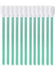 OUDQFCJ Pack of 50 Cleaning Sponge Long Sterile Foam Cleaning Swabs, Sponge Sticks for Inkjet Printers, Cotton Buds for Camera, Lens, Inkjet Printers (Rectangular)