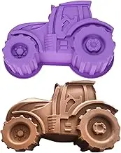 Silicone Baking Molds, Cartoon Tractor Shape Molds, Tractor Themed Molds, Cookie Molds for Baking, Tractor Cake Molds, Cartoon Tractors Mold Set, Silicone Chocolate Molds, Cake and Candy Molds