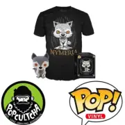 Game of Thrones - Nymeria Direwolf Pop! Vinyl Figure & T-Shirt Box Set "New"