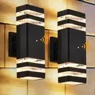 DASTOR Dusk to Dawn Outdoor Wall Lights 2 Pack, 3000K Warm White Exterior Lig...