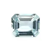 Ceylon (Sri Lanka) Emerald Cut Blue Aquamarine 4.55CT