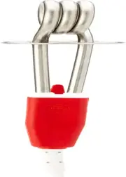 Korjo Silver/Red 0.25Kg Stainless Steel Water Boiler Immersion Heater, 3.5Kw, 24