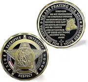 US Saint Michael Police Challenge Coin Law Enforcement Coin