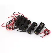 5Pcs Black Plastic Shell 2-Wire 12V 23A Battery Holder Case Box