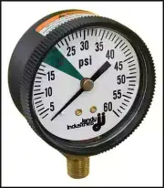 Zodiac Jandy Ray-Vac Pool 2888 Energy Filter 1/8" thread Pressure Gauge R0377700