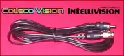 12Ft RCA Video Cable & RF Coax TV Adapter for the Colecovision & Intellivision