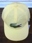 LACOSTE ADJUSTABLE YELLOW HAT with BIG CROC.