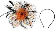 [VALICLUD] Bridal Fascinator Hat with Removable Hair Clips Elegant Retro Headpiece for Weddings and Tea Parties Comfortable and Lightweight Headband Bridal Hair Accessories