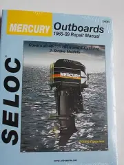 MERCURY OUTBOARD REPAIR SERVICE MANUAL 1965-1989 40 to 115 2 STROKE SELOC 1406