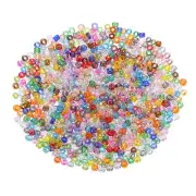 2000 Pcs Glass Seed Beads, 2mm Mini Glass Seed Spacer Bead, Colorful