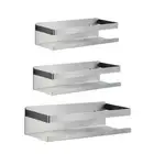 Stainless Steel Spice Rack Jar Bathroom Countertop No Punch Easy to Install