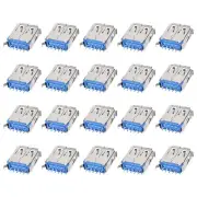 20pc Micro USB 3.0 Type A Female Socket Connector for Phone Soldering USB Repair