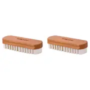 2PK Waproo Platinum Beech Suede & Nubuck Refreshing Cleaning Brush w/Crepe