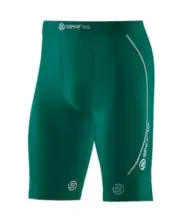 SKINS DNAMIC MENS COMPRESSION HALF TIGHTS - DARK GREEN | BRAND NEW