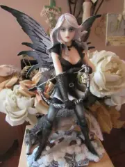 50% OFF Fairyland Legends Snow Hunter Fairy & Wolf Figurine with Bow and Arrows