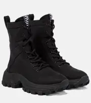 [Miu Miu] Miu Miu Lace-up combat boots AU 5 black