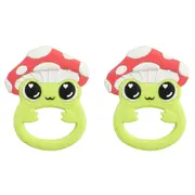 2PK Lamaze Finlee The Frog Silicone Teether Newborn/Baby Hand Teathing Toy 0m+