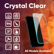 For iPhone 14 13 12 11 Pro Max Mini Ultra Clear Tempered Glass Screen Protector