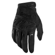 Smart fox Dirtpaw Gloves Motorcycle Cycling Mountain Bicycle Off Road Guantes Mens Woman Unisex Motocross Racing Luvas S-M-L-X ALL---Black