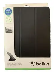 Belkin Galaxy Tab 3 10.1 Tablet Stripe Cover + Stand. Black. New.