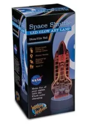WEEBIE JEEBIES Space Shuttle LED Glow Art Lamp BNIB FREE POST (ACC73)