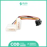 電源線 6PIN VGA 連接器電源線 DUAL MOLEX TO VGA 6PIN