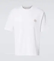 [Prada] Prada Interlock cotton jersey T-shirt AU 87 white