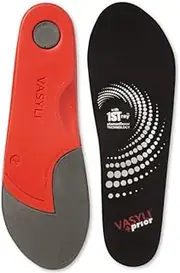 [Vionic] Vasyli+Prior Sports Orthotic, Low Profile Shoe Insole for Sports, Football, Soccer, Baseball, and Basketball, Foot Support Shoe Insert for Rearfoot Correction and Heel Support, Large