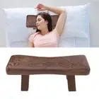 Arc-shaped Chicken Wing Wood Cervical Pillow Neck Massager Pillow Travel