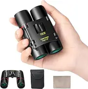 [POLDR] 12X30 Compact Binoculars with Large Eyepiece, Small Lightweight Binoculars for Adults Kids, Pocket Mini Binoculars for Bird Watching Traveling Opera Sports Games Sightseeing