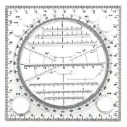 Multifunctional Circle Drawing Template, Geometric Drawing Tool, Measuring2839