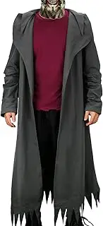 [CUSFULL] Jeepers Creepers Costume Men's Trench Coat Jacket with Cape Red T-Shirt Suit Halloween Scary Outfit Dress Up