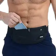 UShake Running Belt,Men or Women Ultra Light Bounce Free Waist Pouch Bag Fitness Workout Belt Sport Waist Pack Exercise Waist Bag for iPhone X XS 7 SE 6 6+ Samsung in Running Gym Marathon