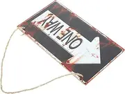 TOYANDONA Vintage One Way Hanging Sign Rustic Wooden Wall Art for Home Decor Durable and Stable Design for Living Room Elegant Wall Ornament