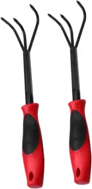 Kisangel 2Pcs Garden Hardware Tools Mini Gardening Tools Rakes Leaf Rake Gard...